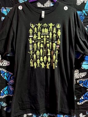AlienWe Shirt by Chopshop 50 Famous Celebrity Aliens T-shirt Size L